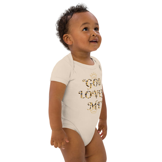 “God Bless You” Organic cotton baby bodysuit