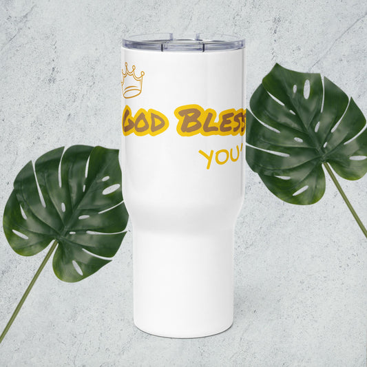 “God Bless You” Travel mug