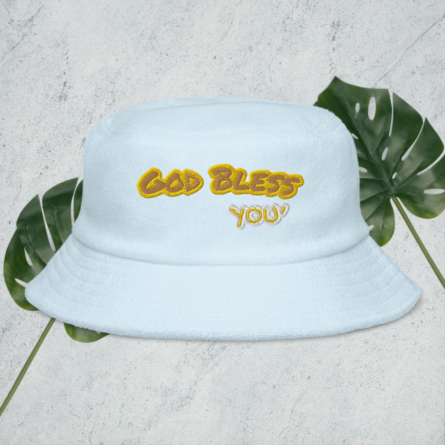 “God Bless You” bucket hat